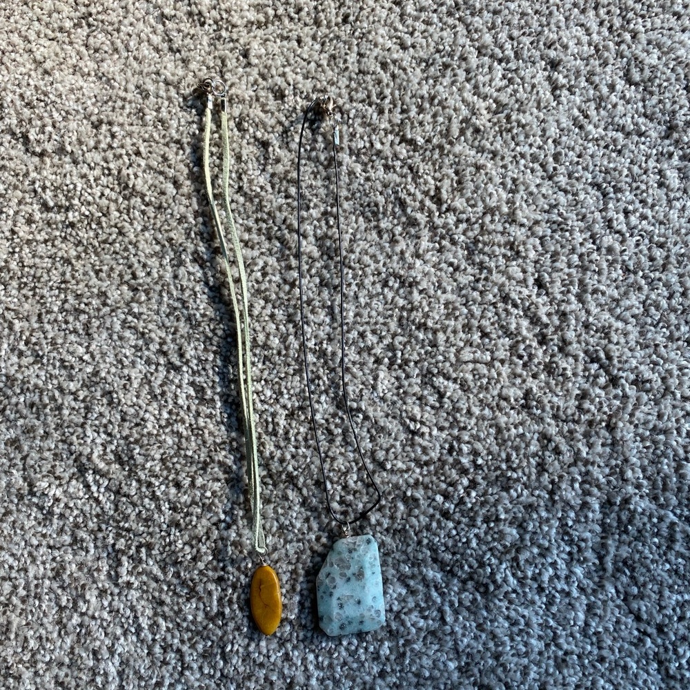2 Piece Stone Necklaces
